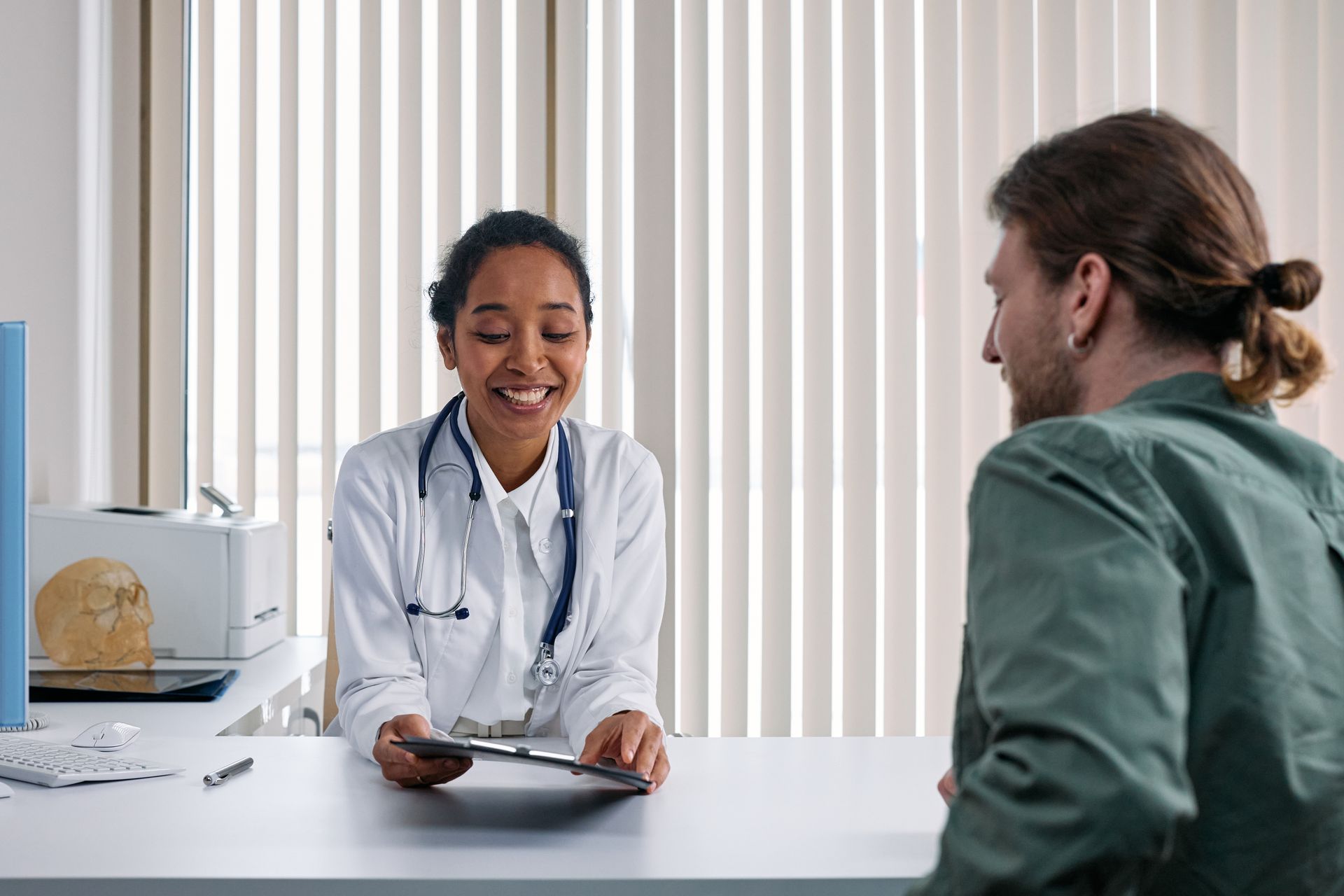 Consultation médicale dans une clinique